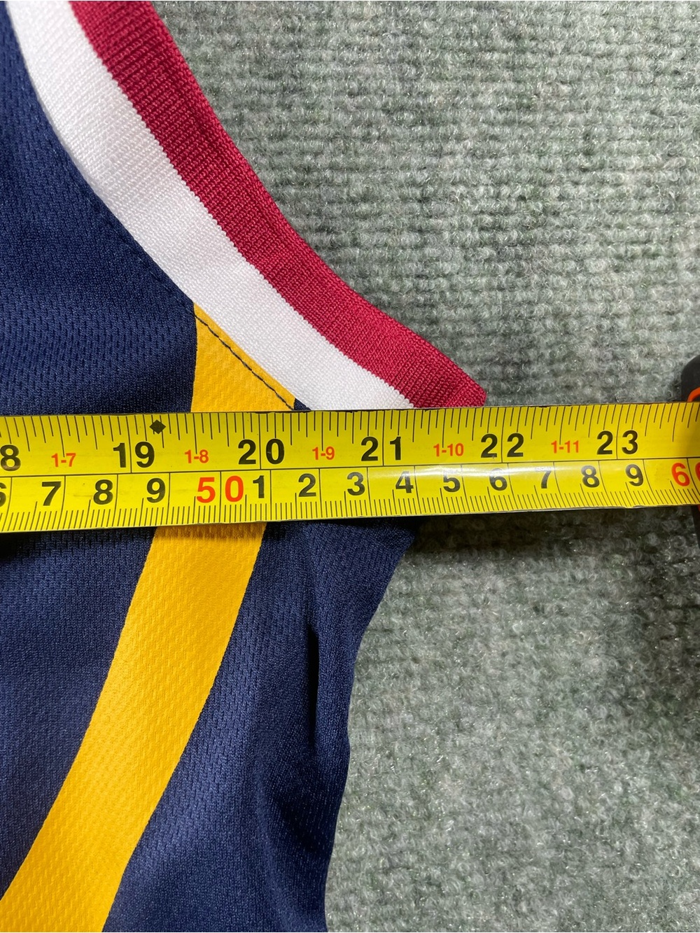NBA Cleveland Cavaliers Blue Jersey with Yellow and Red Accents - Picture 7 of 8